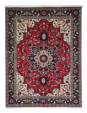 Persisk tæppe - Tabriz - Royal - 206 x 151 cm - rød