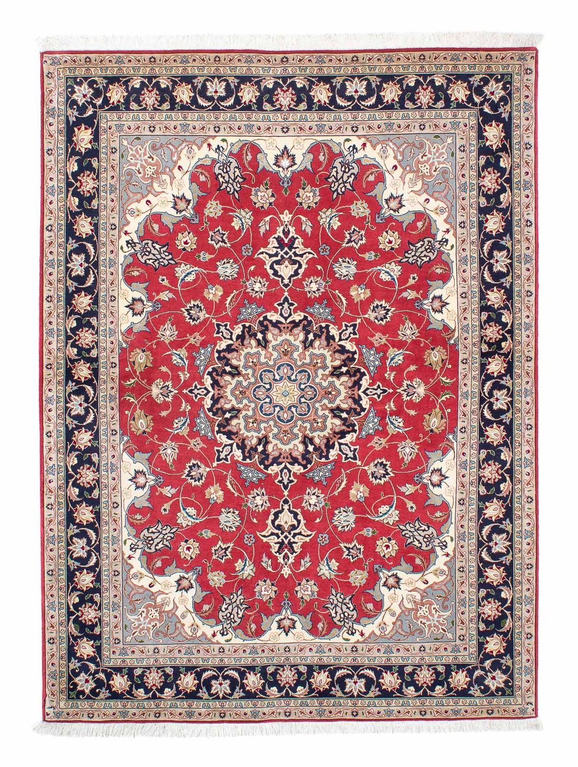 Persisk tæppe - Tabriz - 207 x 150 cm - rød