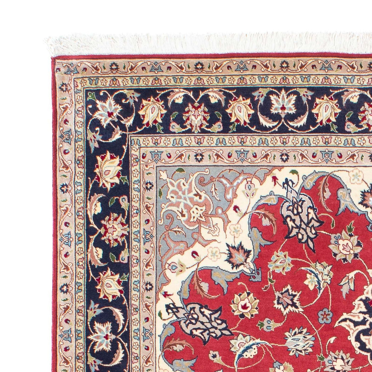 Persisk tæppe - Tabriz - 207 x 150 cm - rød