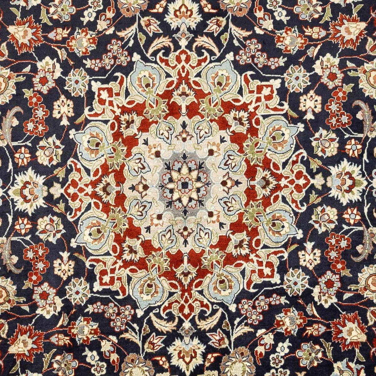 Persisk tæppe - Royal - 294 x 203 cm - mørkeblå