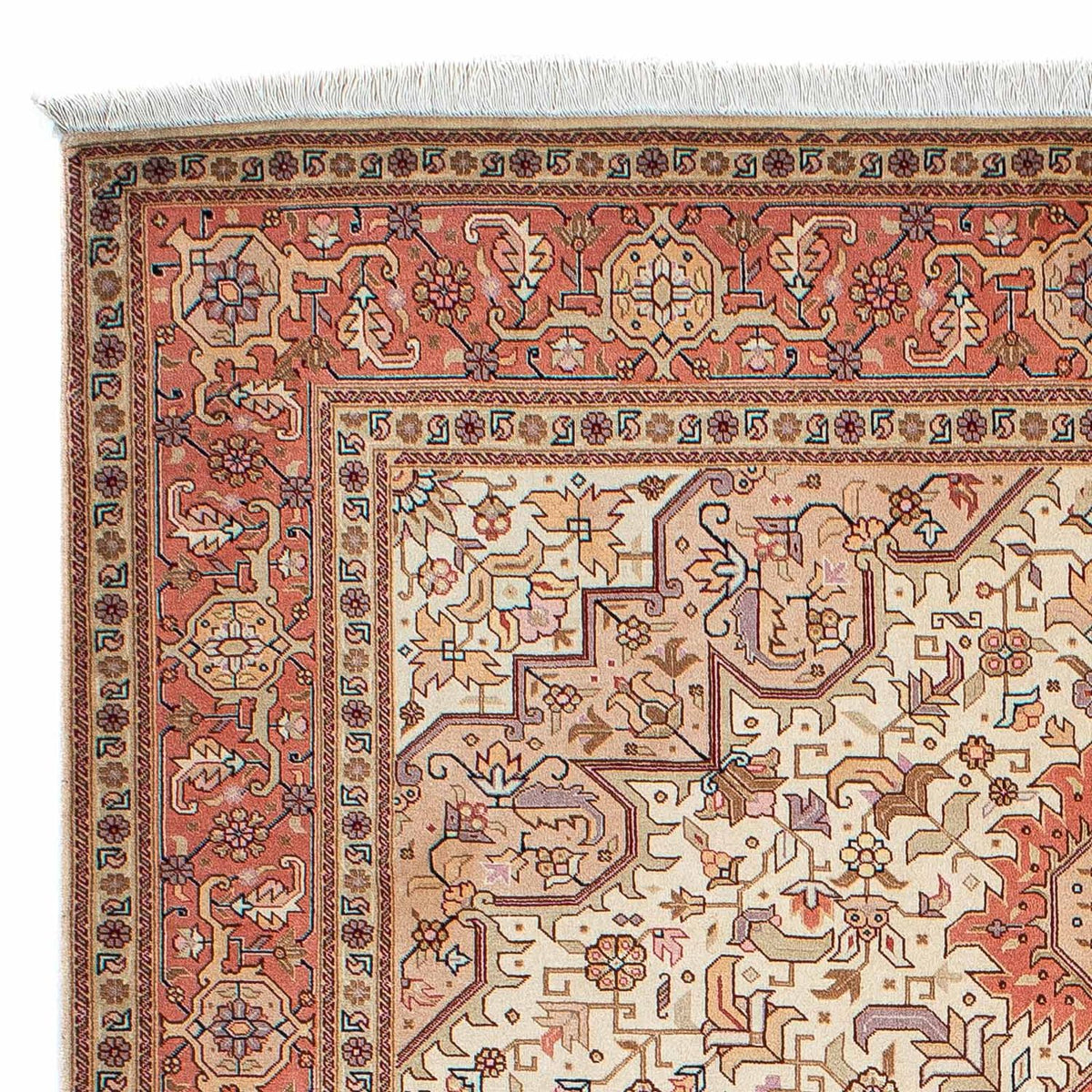 Persisk tæppe - Tabriz - Royal - 205 x 152 cm - beige