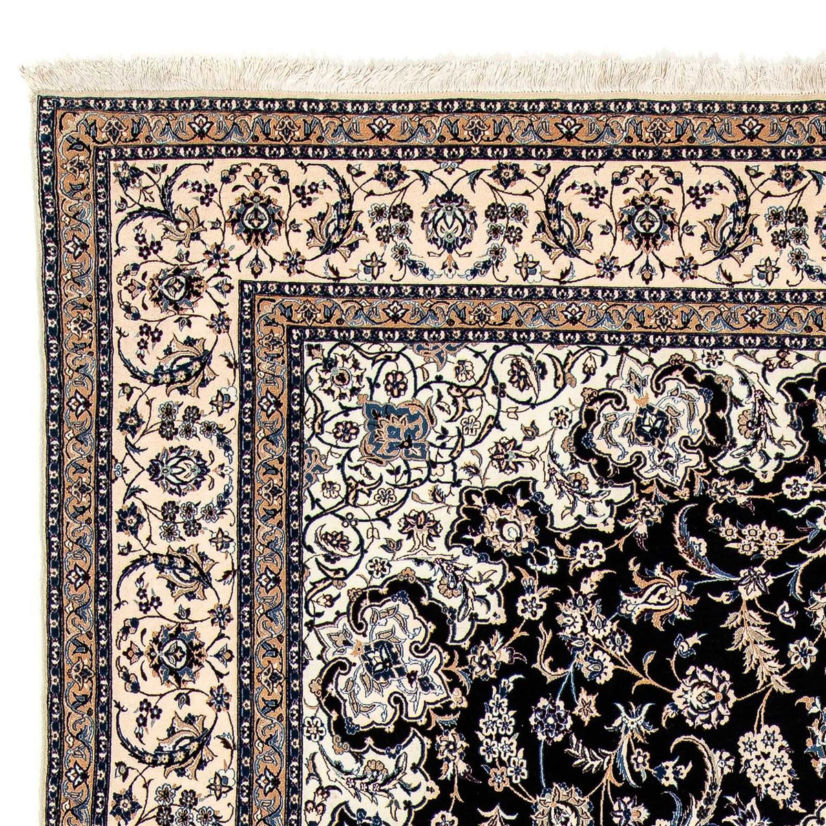 Persisk tæppe - Nain - Premium - 322 x 217 cm - beige