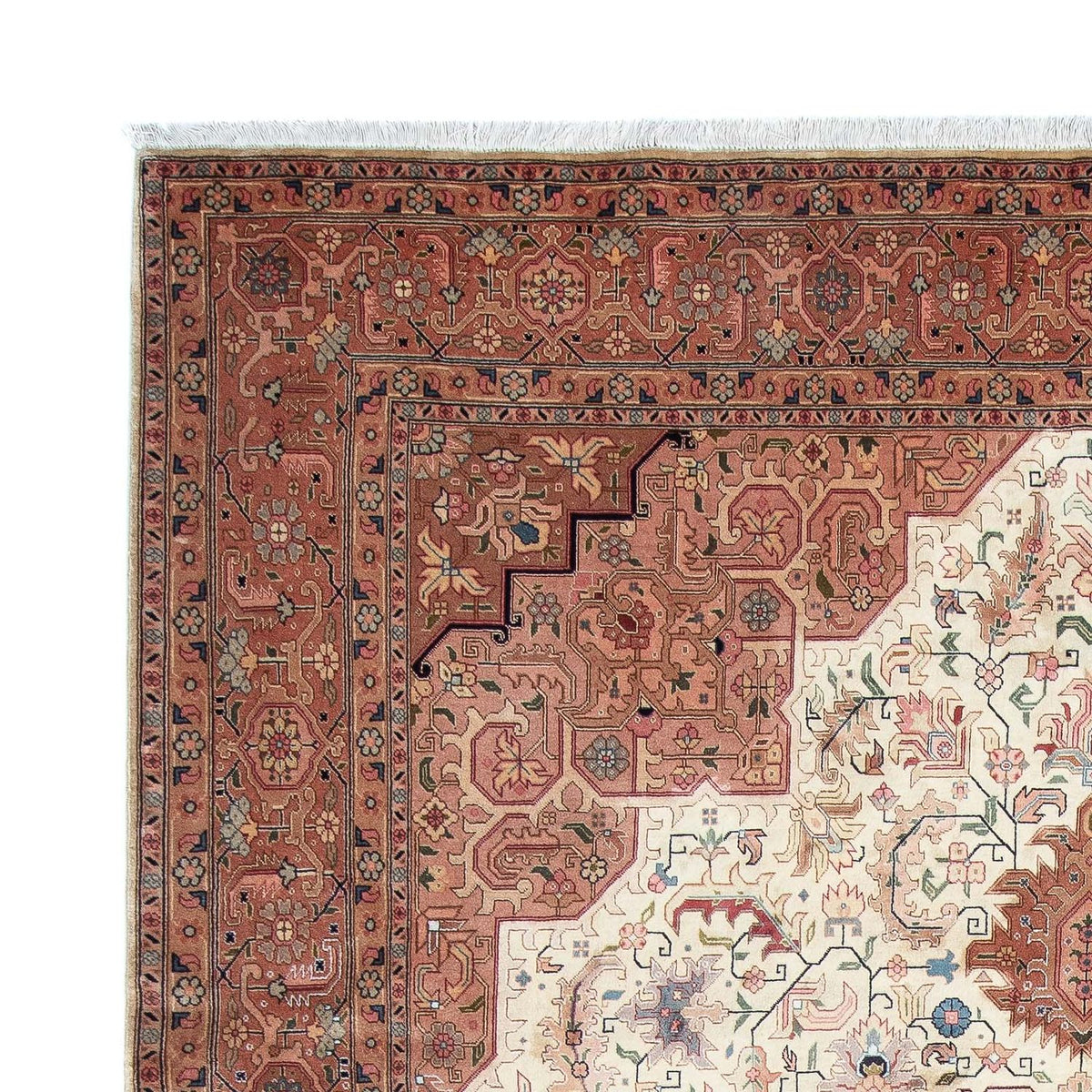 Persisk tæppe - Tabriz - 313 x 203 cm - brun
