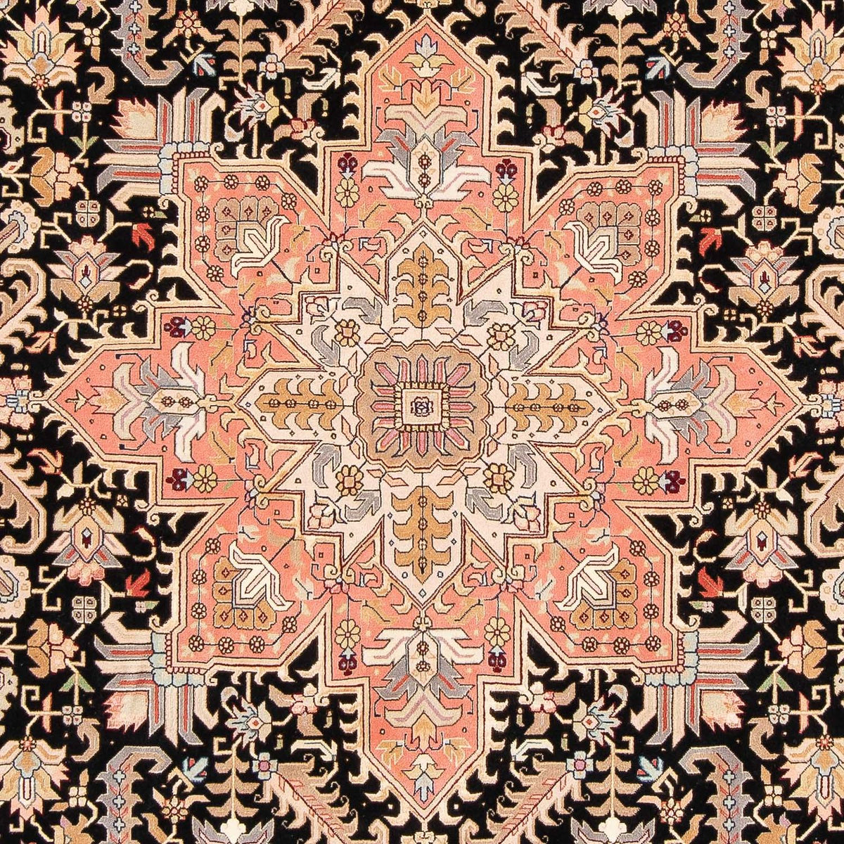 Persisk tæppe - Tabriz - Royal - 311 x 204 cm - mørkeblå