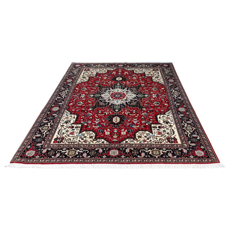 Persisk tæppe - Tabriz - Royal - 212 x 154 cm - mørkerød