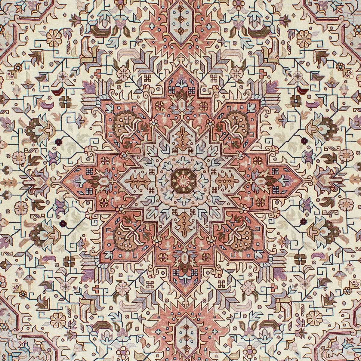 Persisk tæppe - Tabriz - Royal - 208 x 156 cm - beige
