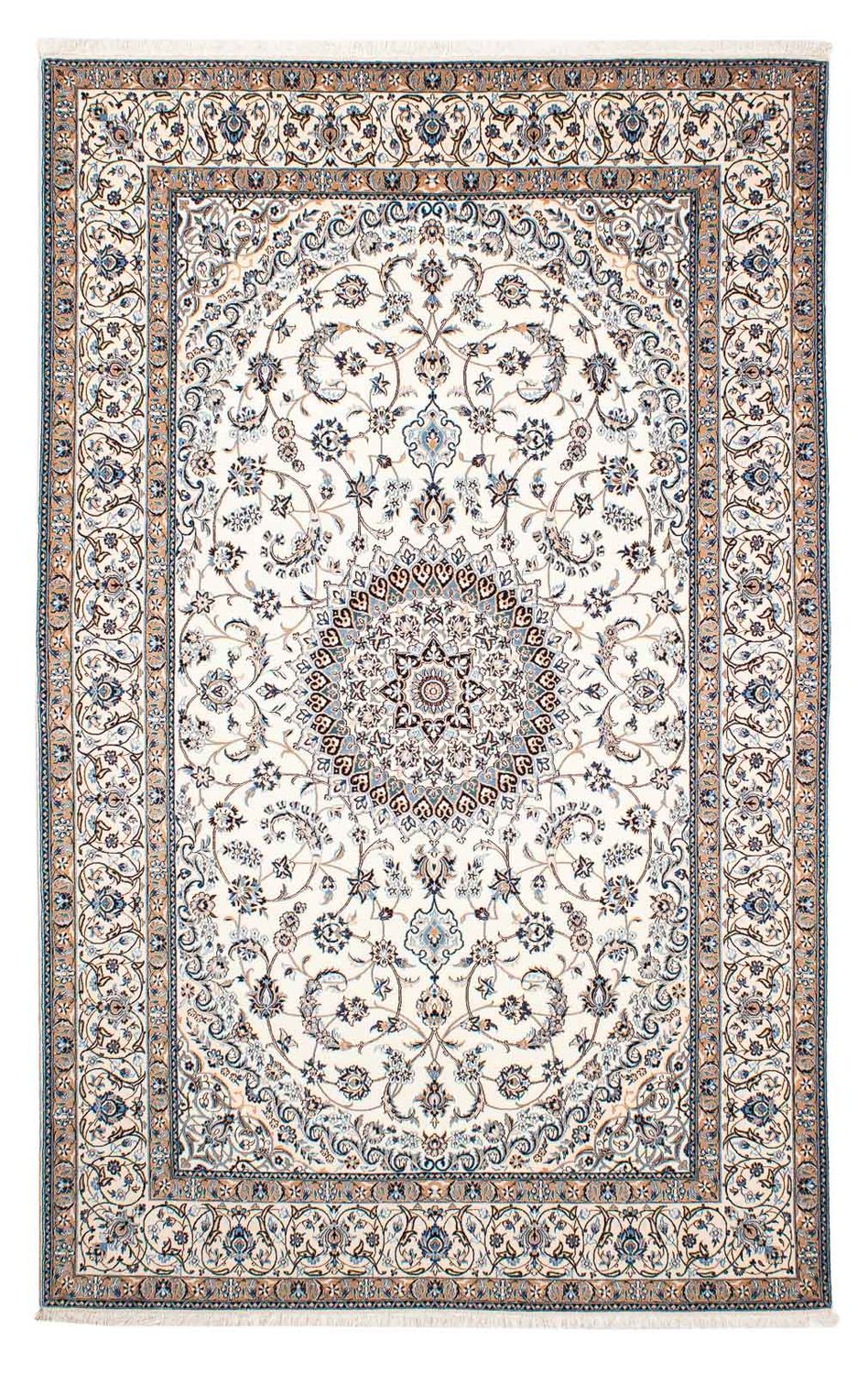 Persisk tæppe - Nain - Premium - 248 x 156 cm - beige