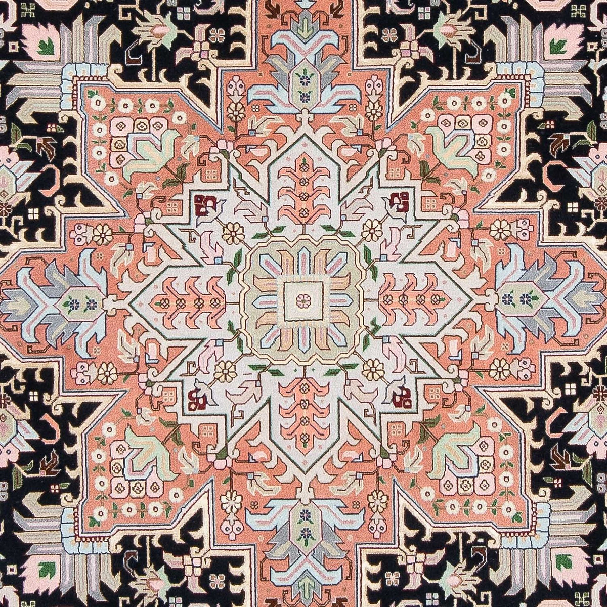 Persisk tæppe - Tabriz - Royal - 300 x 204 cm - mørkeblå