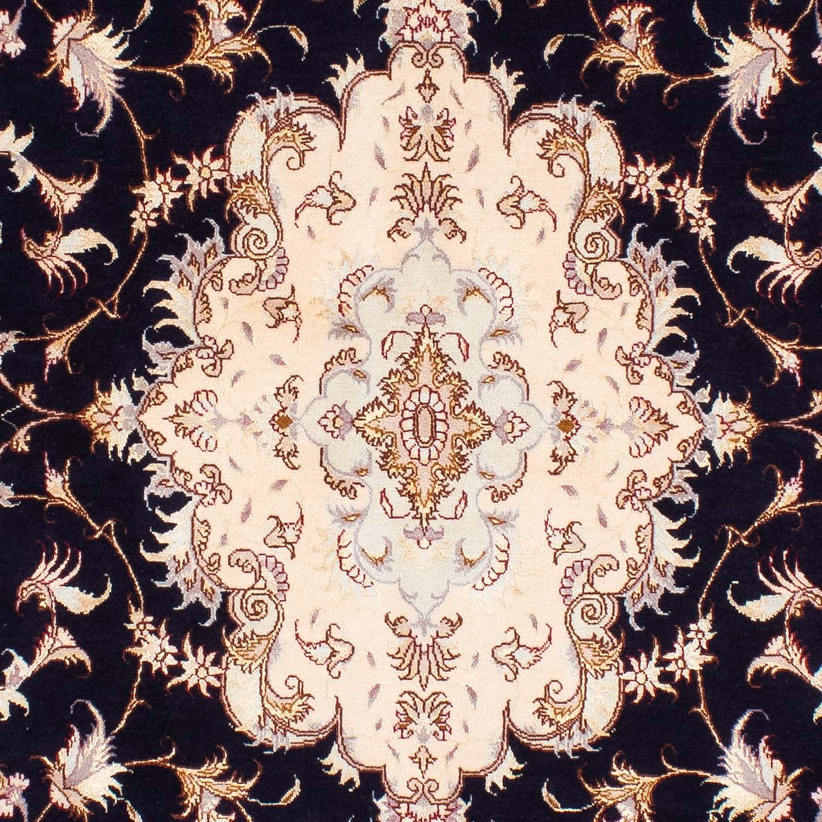 Persisk tæppe - Tabriz - Royal - 240 x 167 cm - mørkeblå
