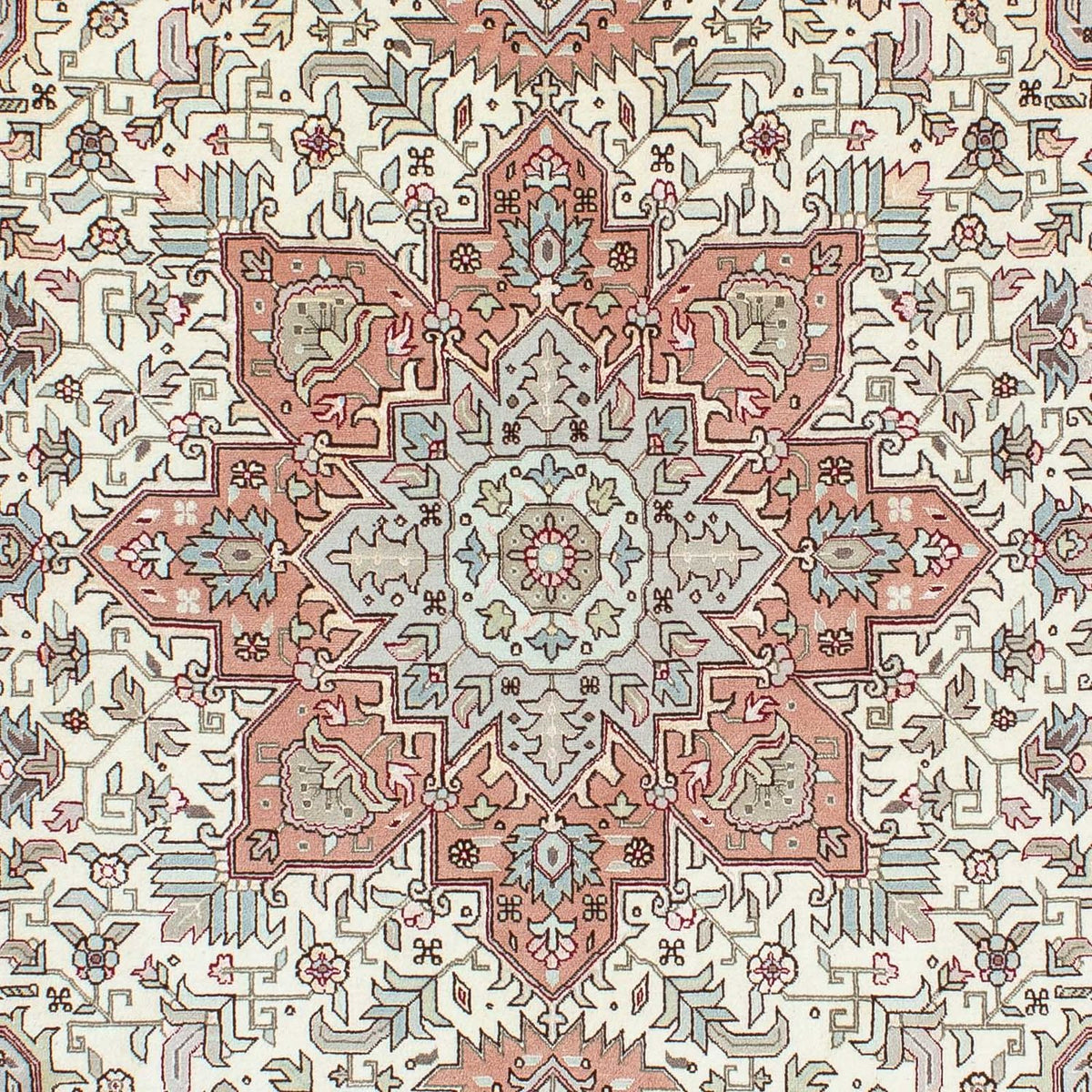 Persisk tæppe - Tabriz - Royal - 218 x 152 cm - beige