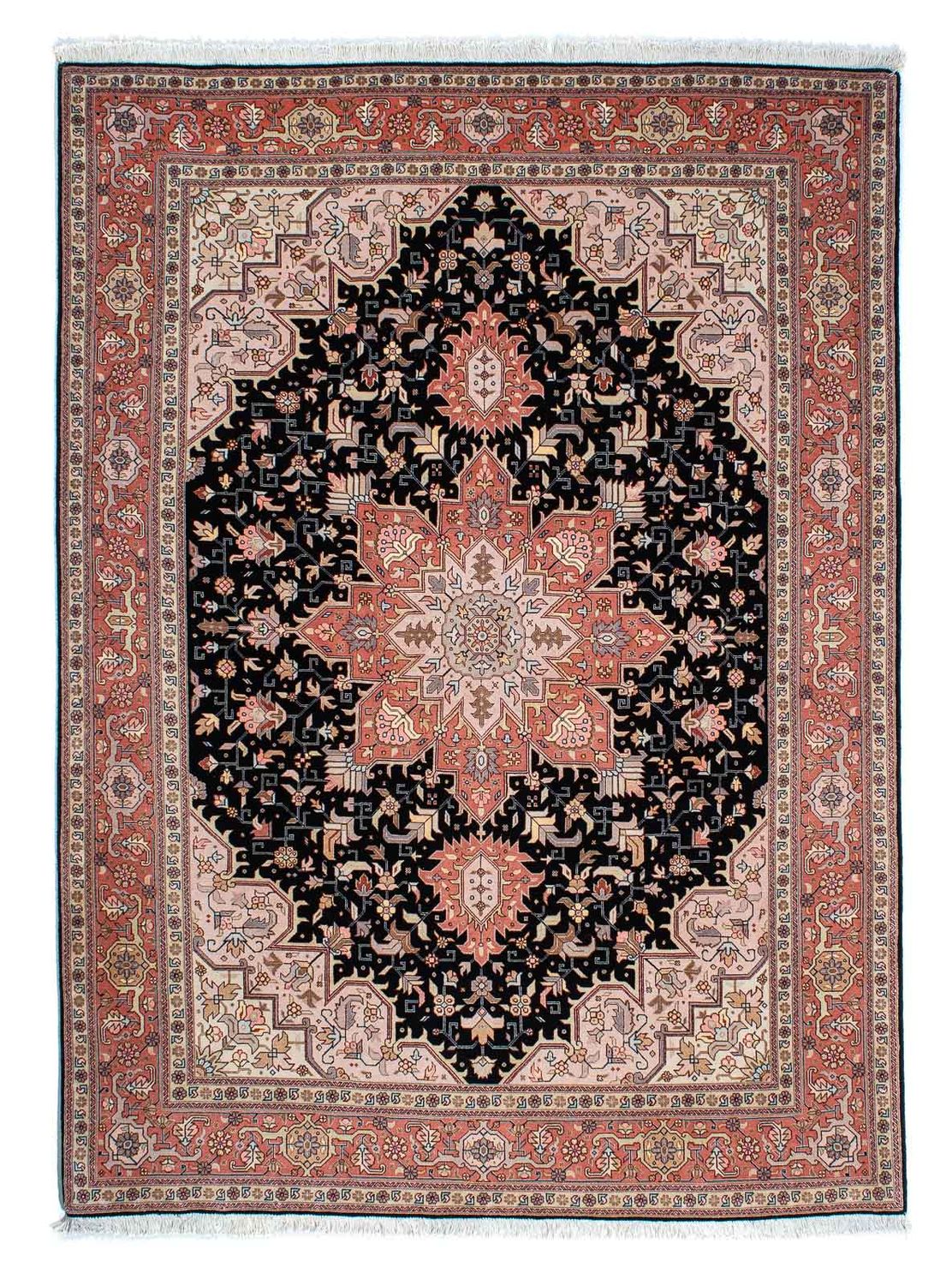 Persisk tæppe - Tabriz - Royal - 214 x 151 cm - mørkeblå