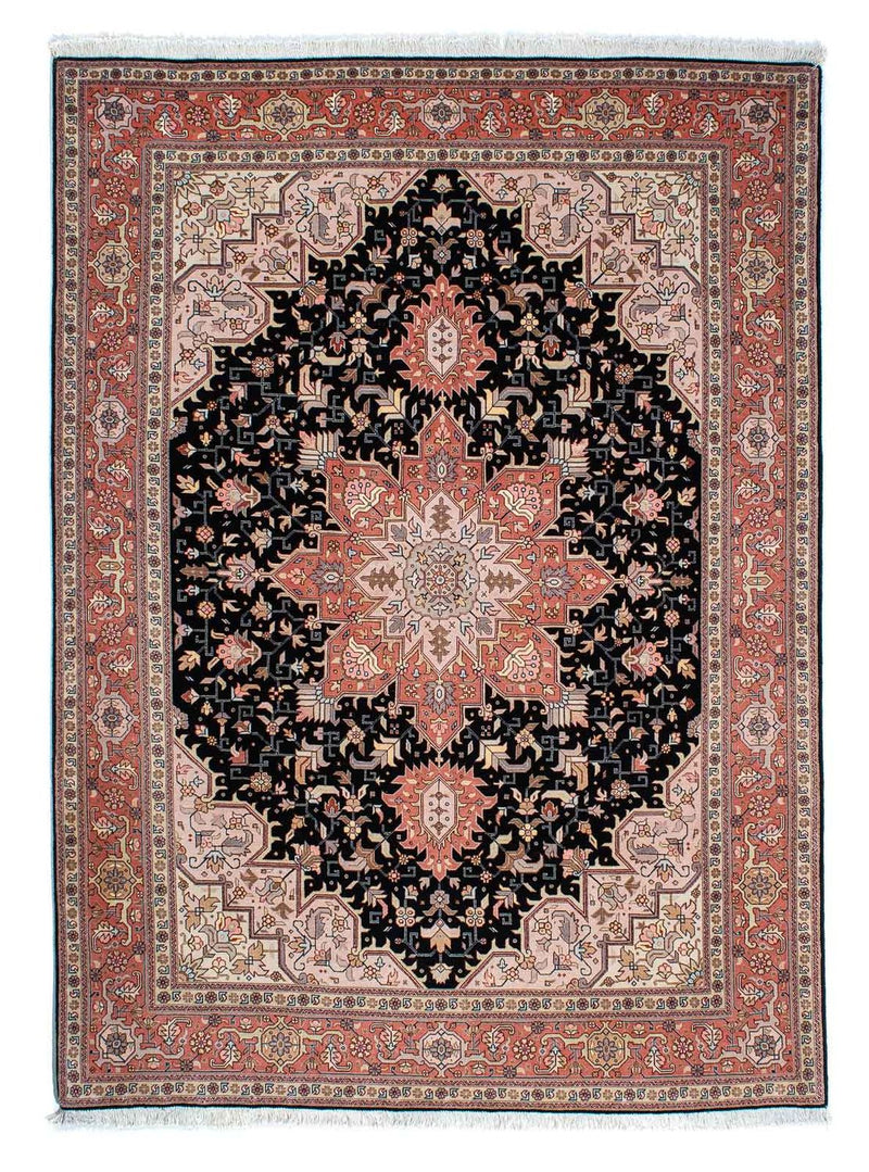 Persisk tæppe - Tabriz - Royal - 214 x 151 cm - mørkeblå