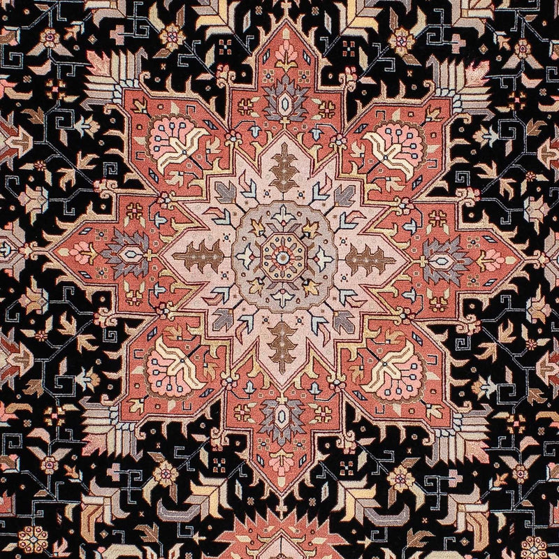 Persisk tæppe - Tabriz - Royal - 214 x 151 cm - mørkeblå