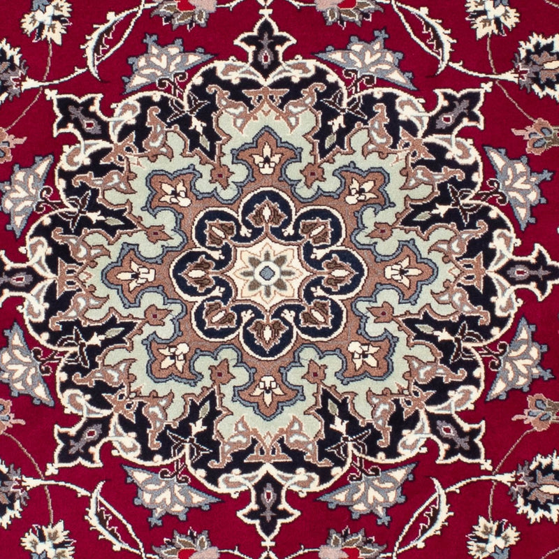 Persisk tæppe - Tabriz - Royal - 184 x 154 cm - mørkerød