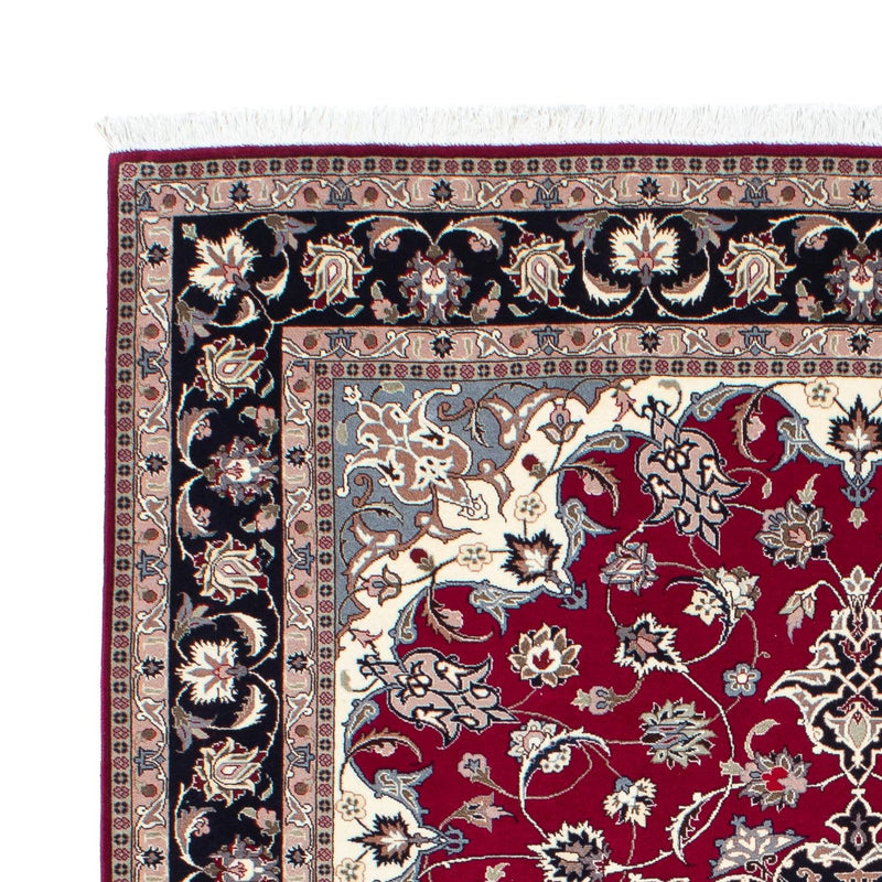 Persisk tæppe - Tabriz - Royal - 184 x 154 cm - mørkerød