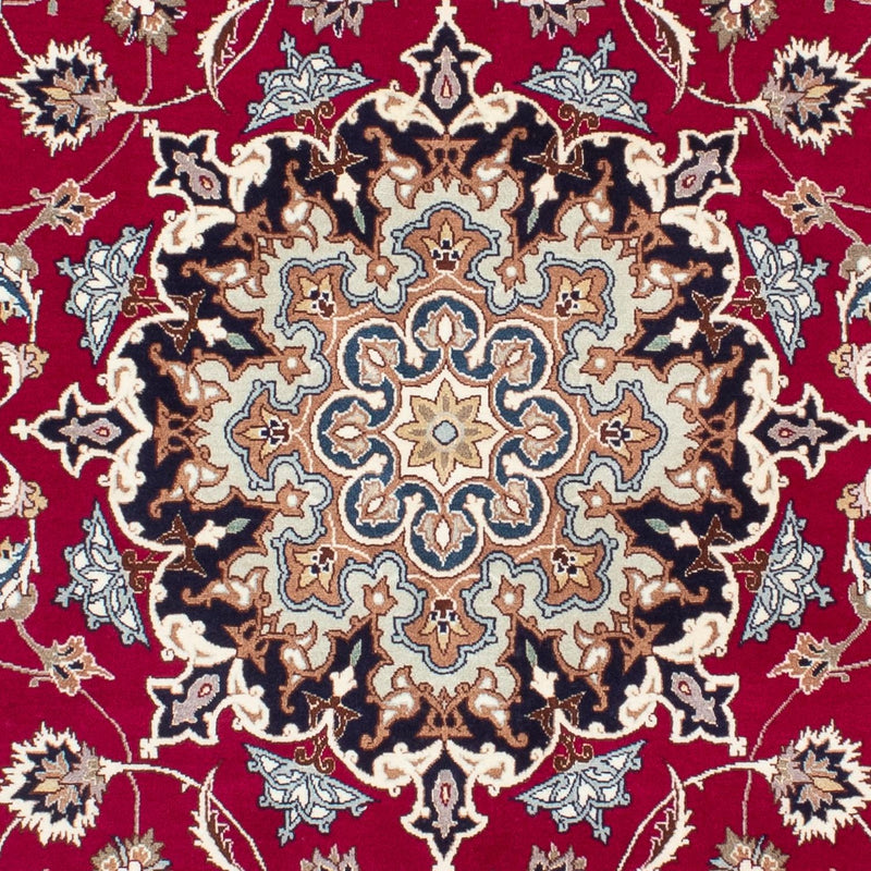 Persisk tæppe - Tabriz - Royal - 200 x 150 cm - mørkerød