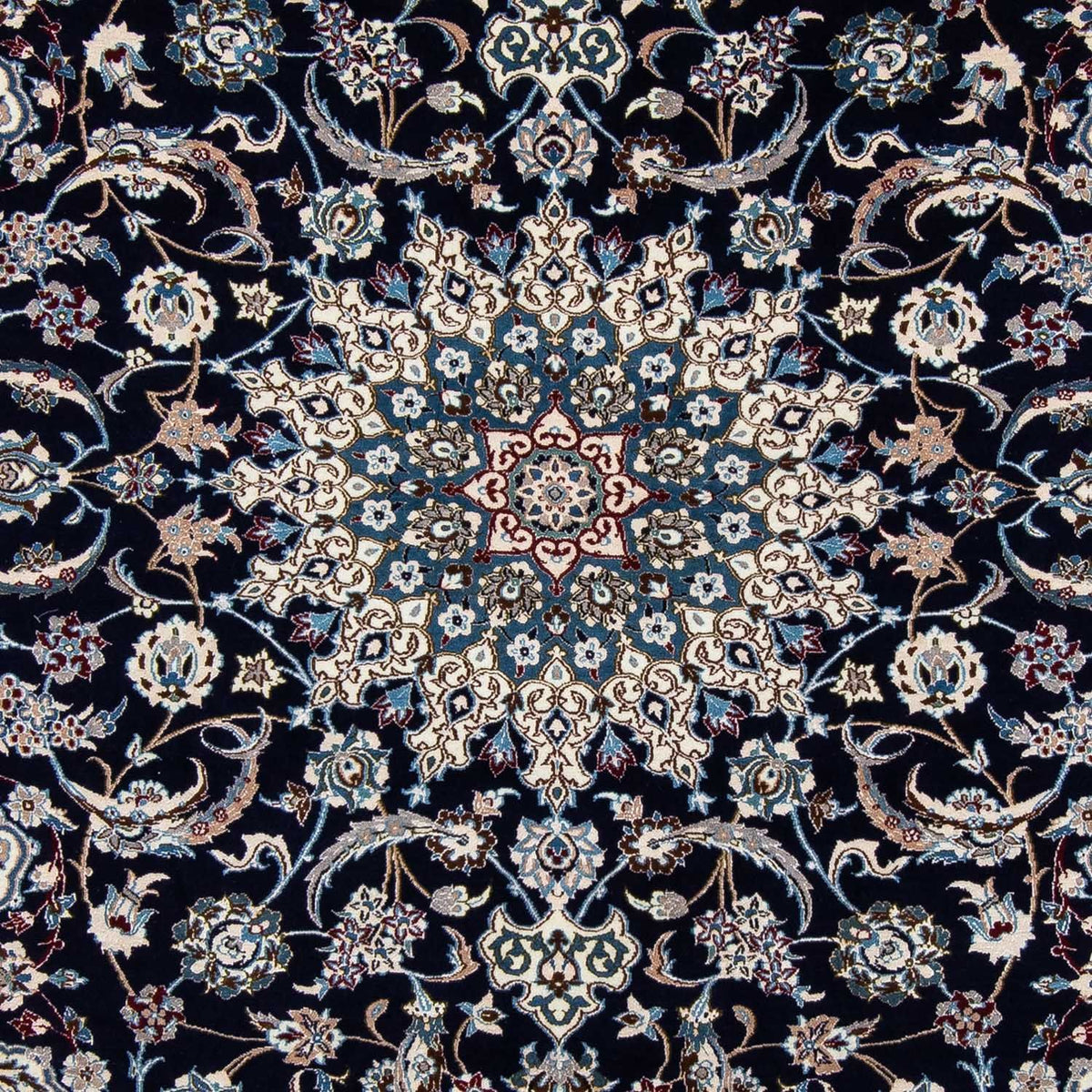 Persisk tæppe - Nain - Royal - 303 x 203 cm - sort