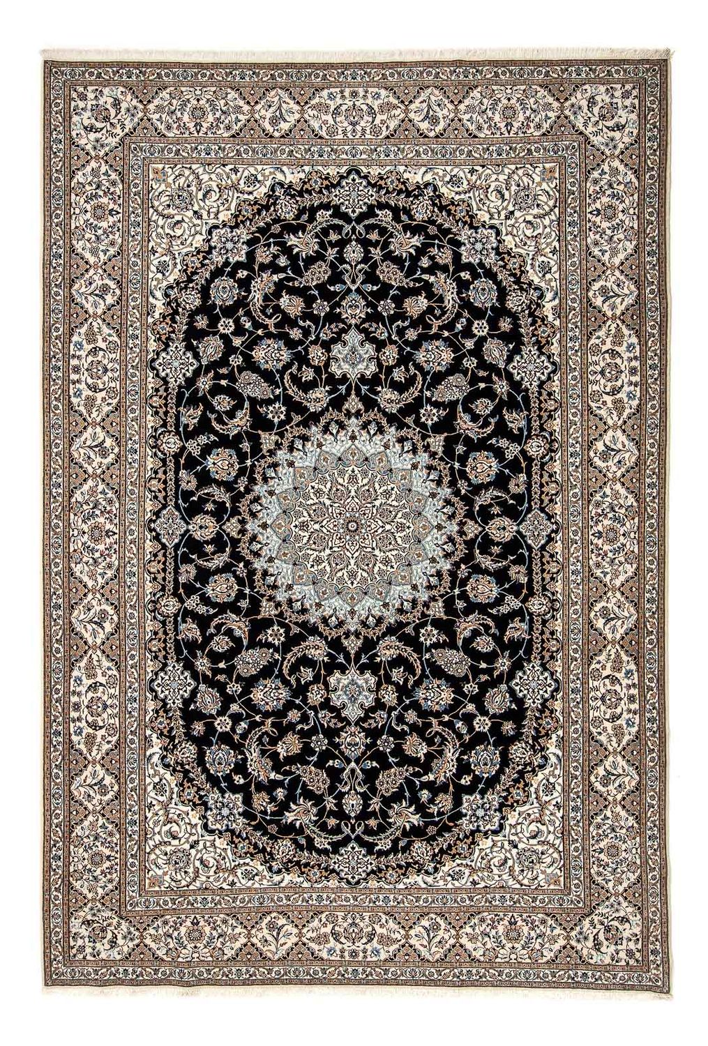 Persisk tæppe - Nain - Premium - 312 x 222 cm - beige