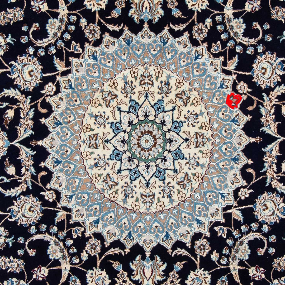 Persisk tæppe - Nain - Royal - 300 x 202 cm - sort