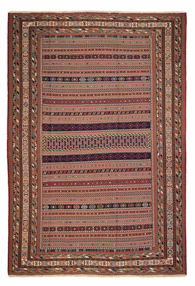 Afshar Sirjan Tæppe 197x290cm - Persisk tæppe - flerfarvet