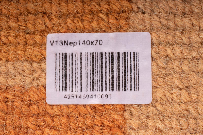 Nepal Tæppe - 140 x 70 cm - orange