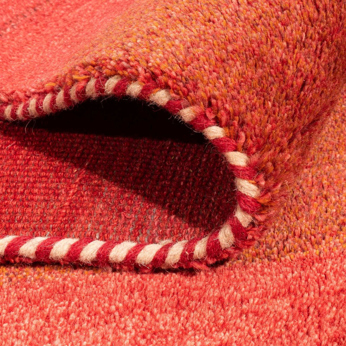 Gabbeh-tæppe - Indus - 240 x 170 cm - lysrød