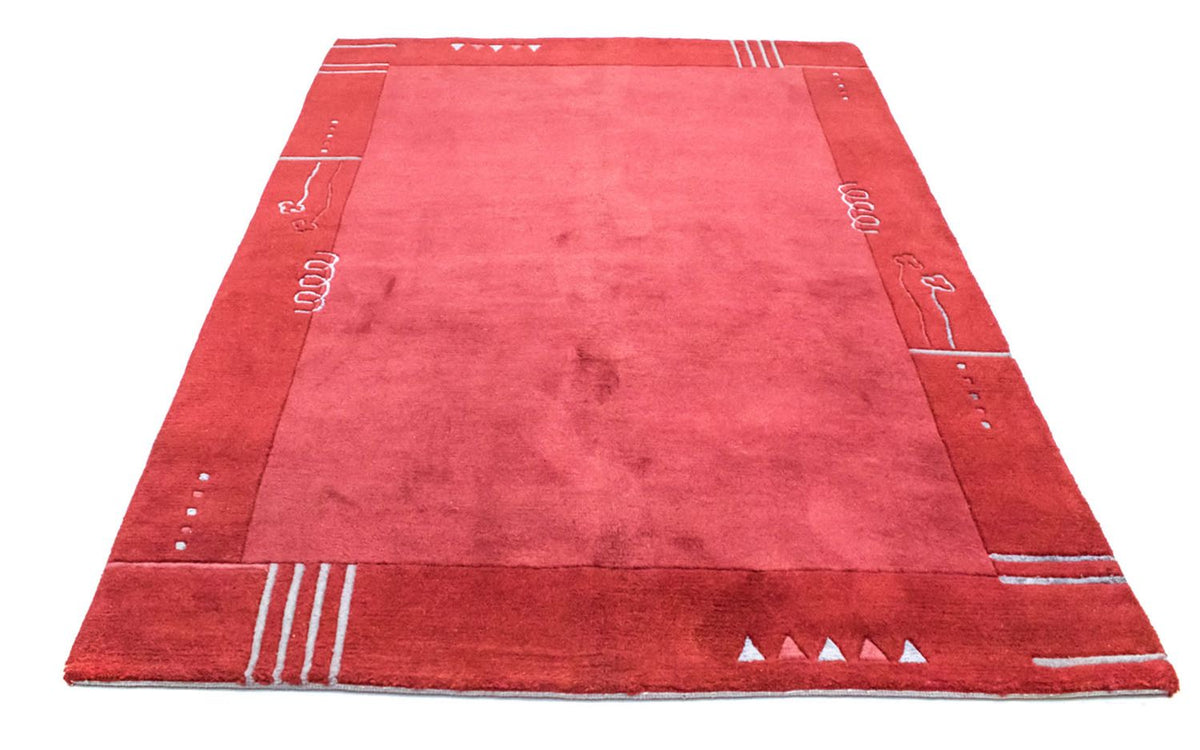Nepal Tæppe - 230 x 160 cm - rød