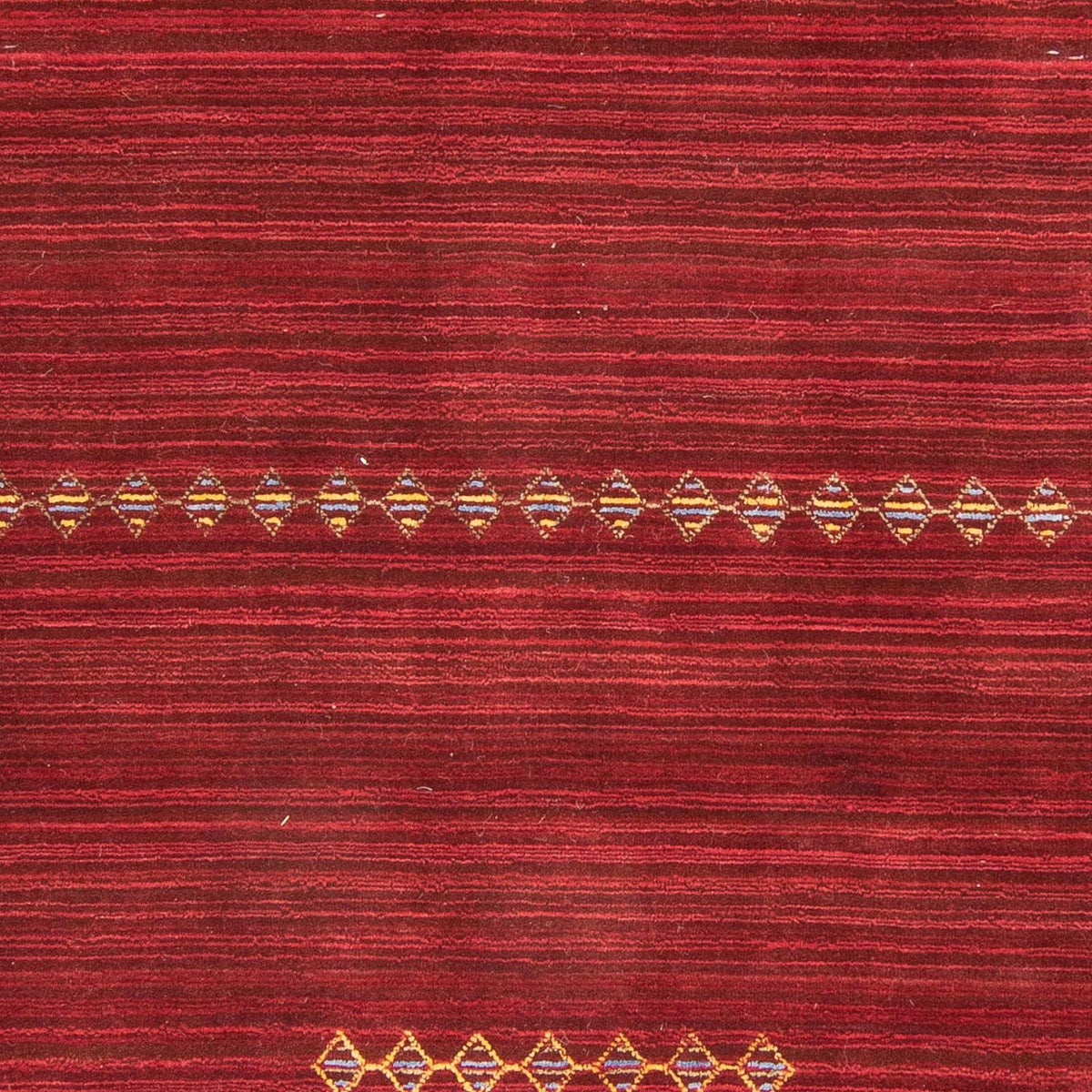 Gabbeh Tæppe - Loribaft Softy - 240 x 170 cm - mørkerød