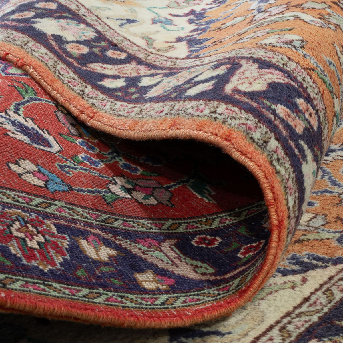 Persisk tæppe - Nomadisk - 135 x 102 cm - terrakotta