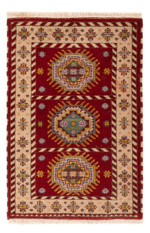 Orientalsk tæppe - 160 x 90 cm - mørkerød