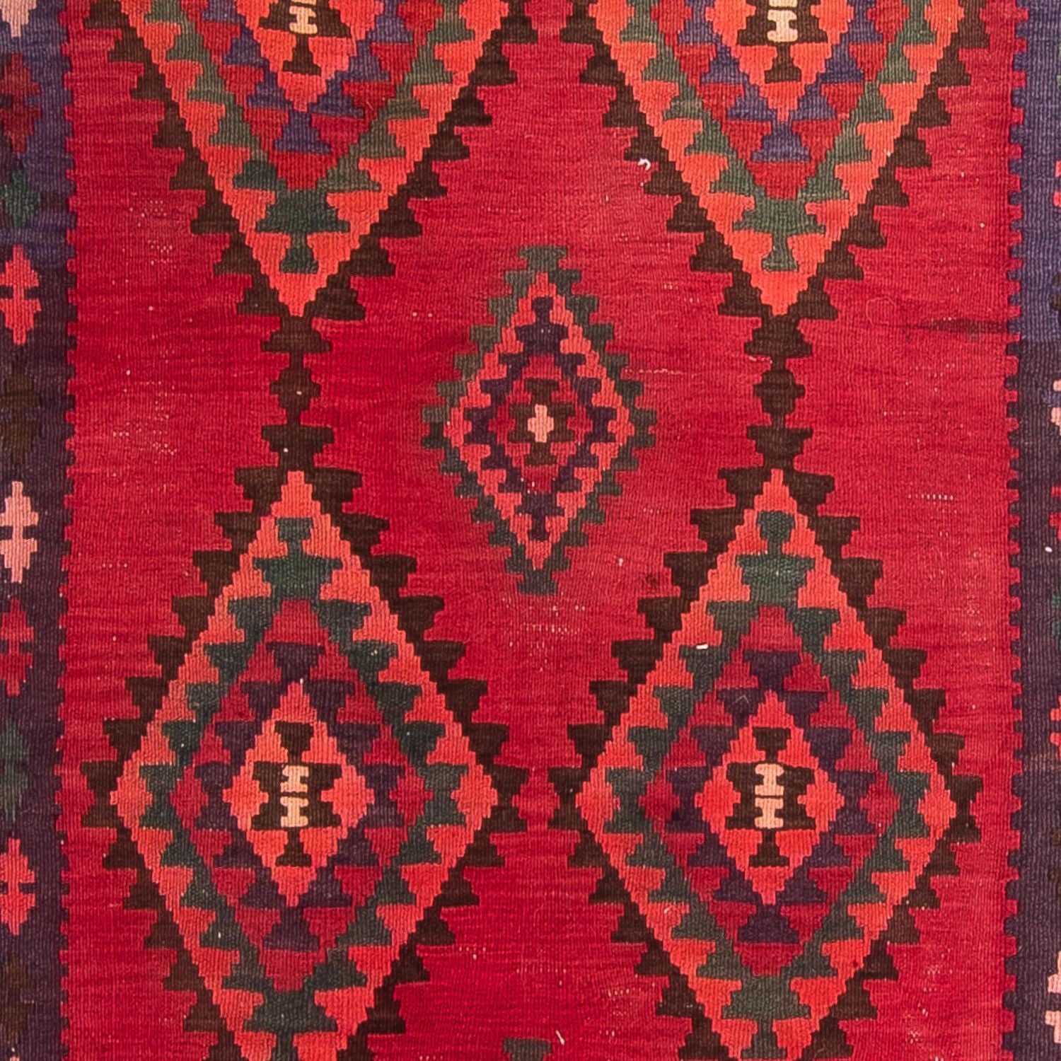 Løber Kelim-tæppe - gammelt - 325 x 118 cm - flerfarvet