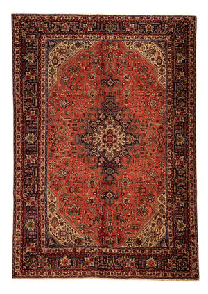 Persisk tæppe - Tabriz - 295 x 195 cm - lysrød