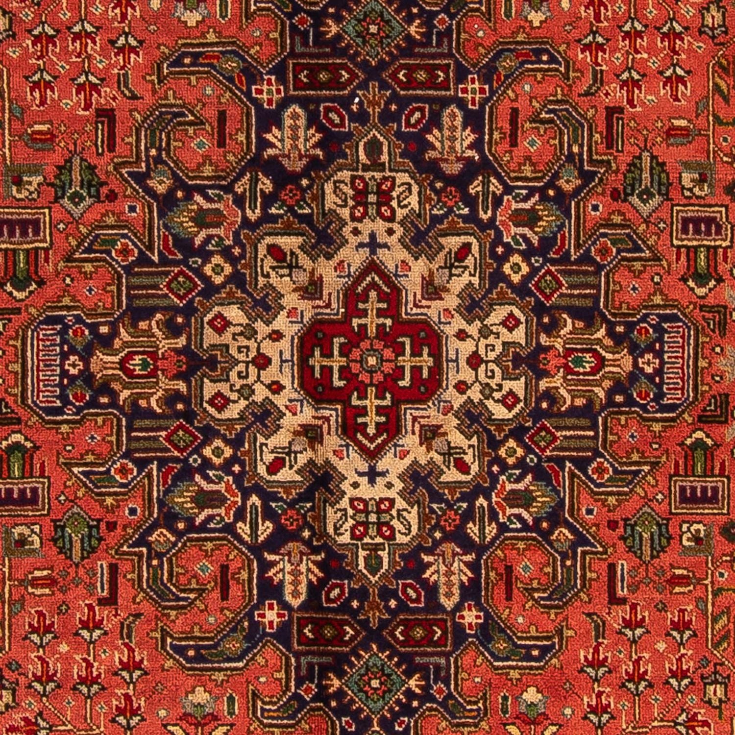 Persisk tæppe - Tabriz - 295 x 195 cm - lysrød