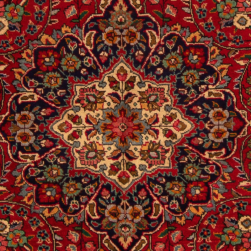 Persisk tæppe - Tabriz - 314 x 203 cm - mørkerød