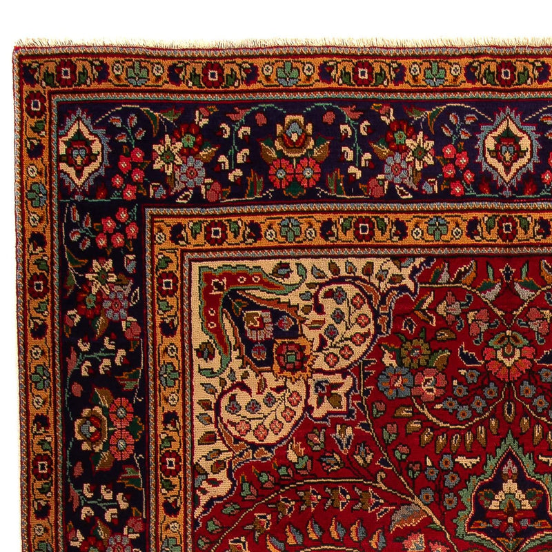 Persisk tæppe - Tabriz - 314 x 203 cm - mørkerød
