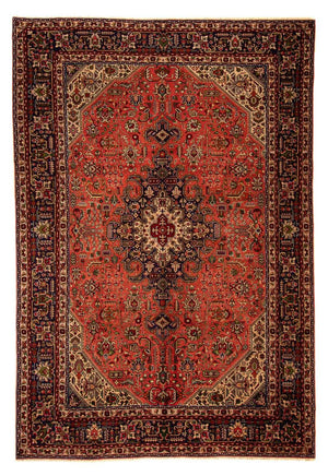 Persisk tæppe - Tabriz - 295 x 195 cm - lysrød