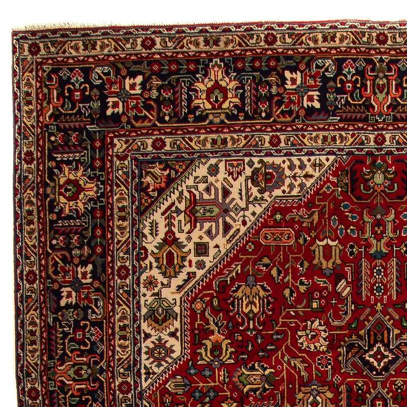 Persisk tæppe - Tabriz - 305 x 195 cm - mørkerød