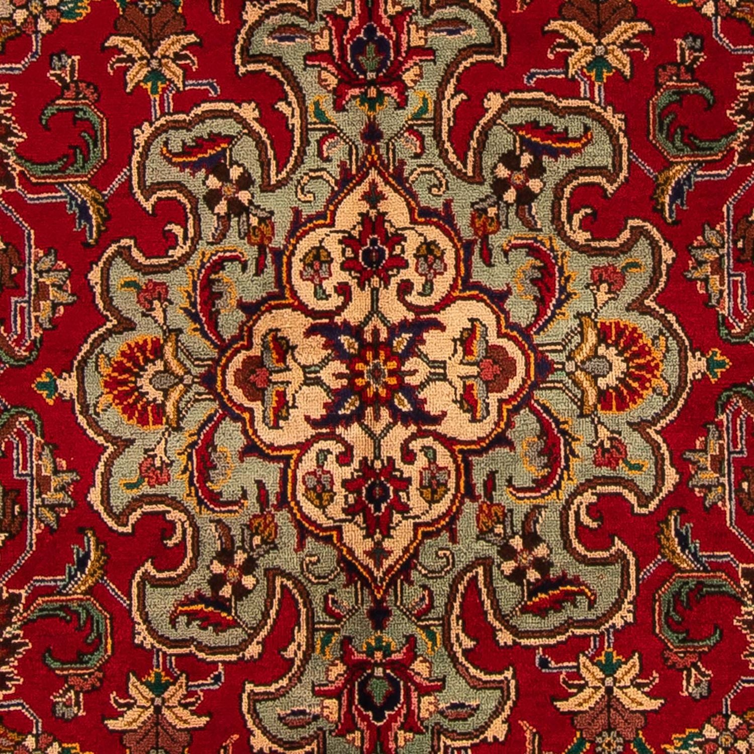 Persisk tæppe - Tabriz - 305 x 200 cm - mørkerød