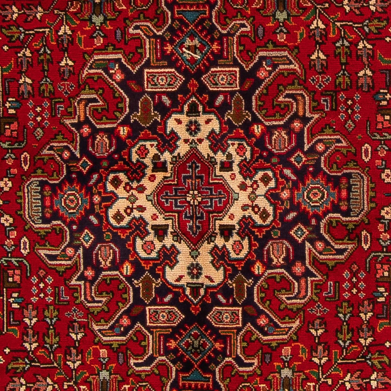 Persisk tæppe - Tabriz - 295 x 195 cm - mørkerød