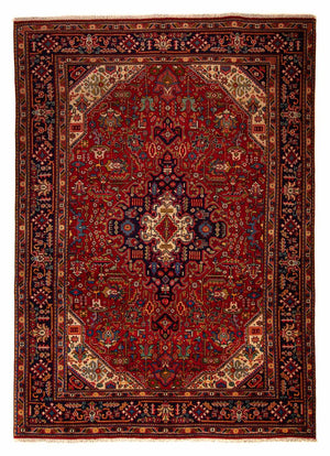Persisk tæppe - Tabriz - 290 x 200 cm - mørkerød