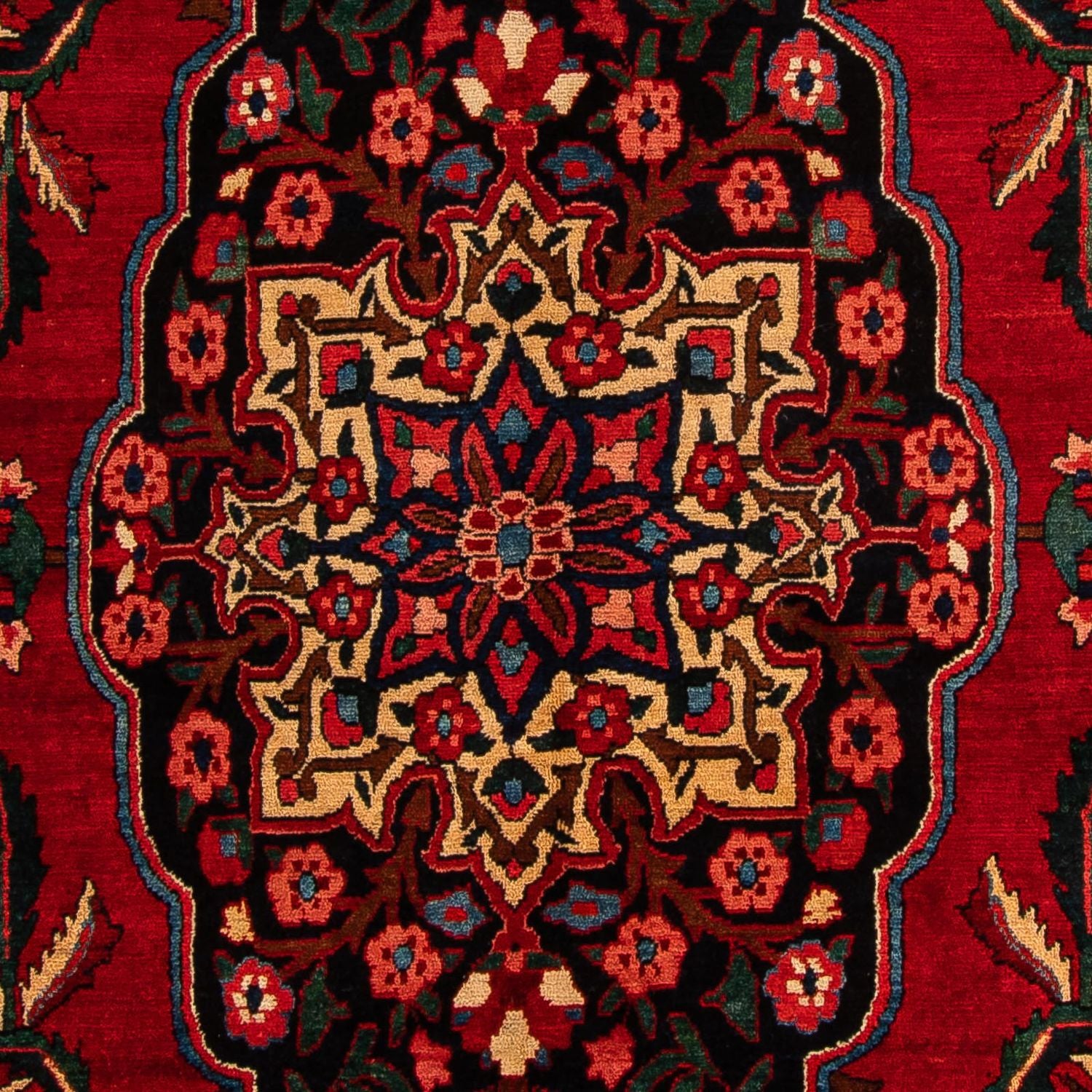 Persisk tæppe - Nomadisk - 400 x 228 cm - mørkerød