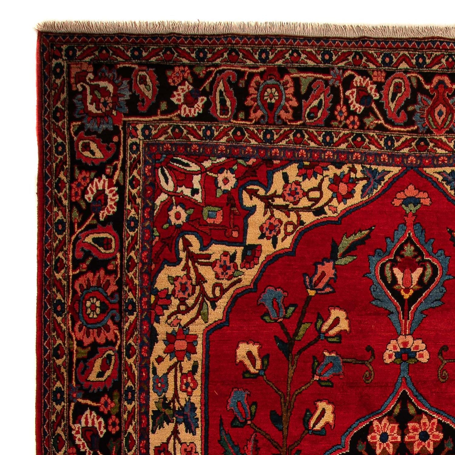 Persisk tæppe - Nomadisk - 400 x 228 cm - mørkerød