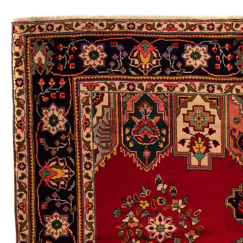 Persisk tæppe - Tabriz - 297 x 197 cm - mørkerød