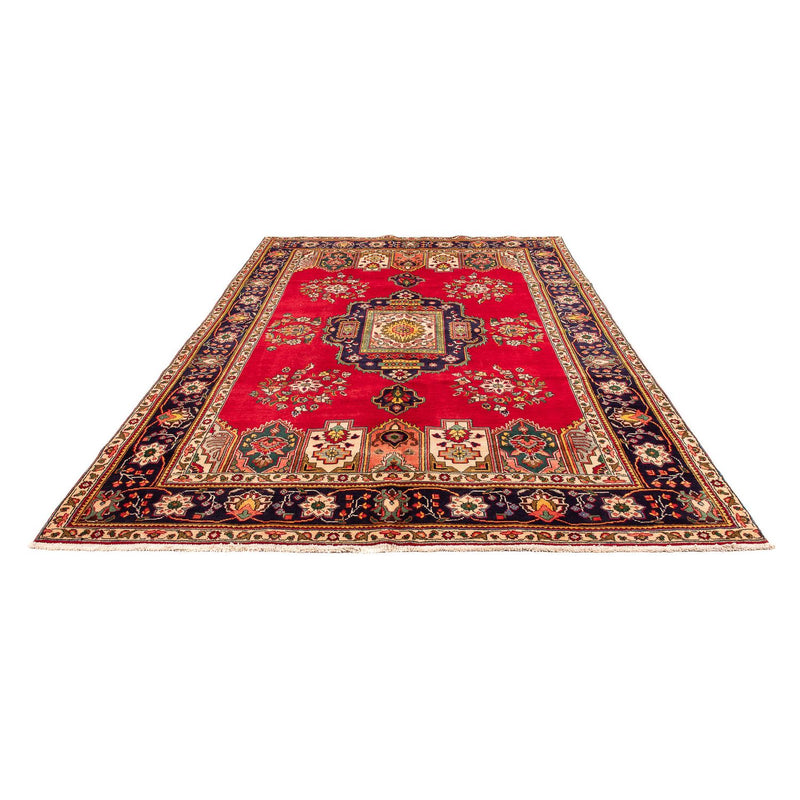Persisk tæppe - Tabriz - 297 x 197 cm - mørkerød