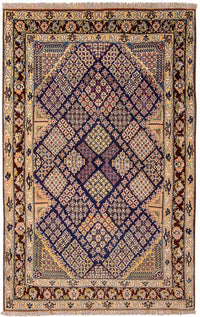 Persisk tæppe - Isfahan - Premium - 143 x 92 cm - blå