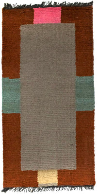 Nepal Tæppe - 140 x 70 cm - sølv