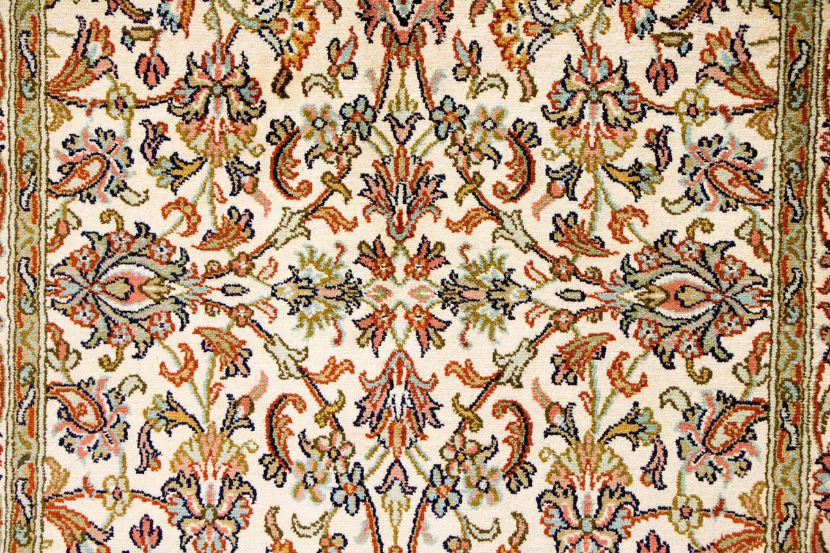 Silketæppe - Kashmir Silk - 127 x 74 cm - beige