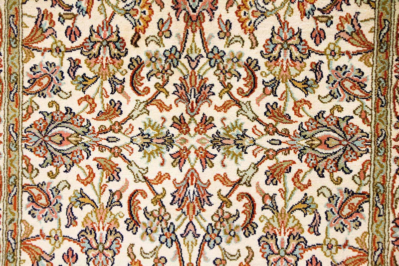 Silketæppe - Kashmir Silk - 127 x 74 cm - beige