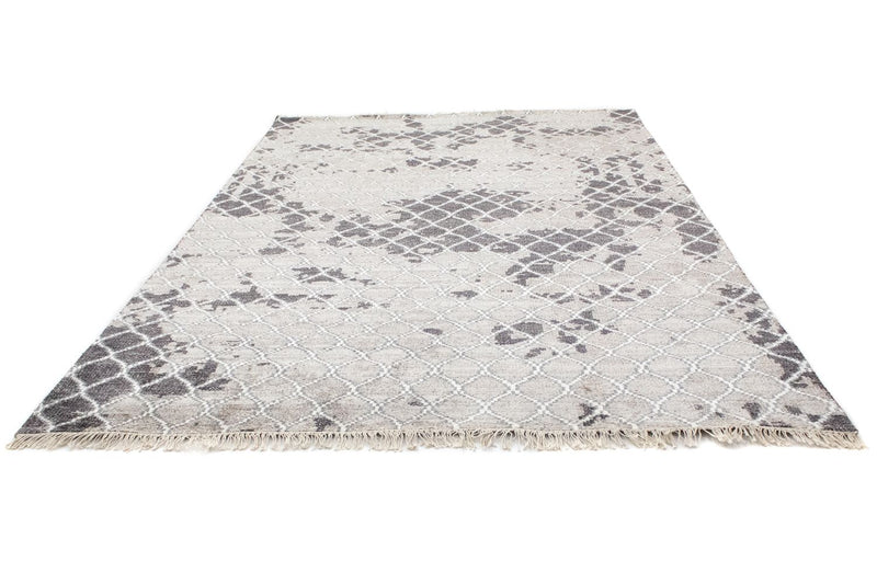 Designer tæppe - 271 x 181 cm - sølv