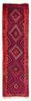 Løber Kelim-tæppe - gammelt - 380 x 120 cm - flerfarvet